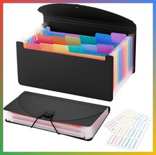 13 Pocket A6 Receipt Organizer Waterproof Accordion File Coupon Holder