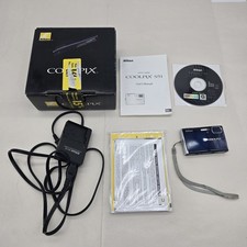 Nikon COOLPIX S51 Blue Compact Camera 8.1MP 3x Zoom Battery  Memory Card