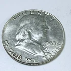 1963 D Franklin Half Dollar • 90% Silver Circulated Coin #6005