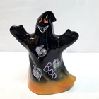 RARE Fenton Ghost 2005  Glass Halloween Figurine Hand Painted SIGNED Ltd Ed