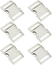 Buckle 6 Pcs 1 Inch 25Mm Quick Side Release Clips Metal Buckles for Straps Webb