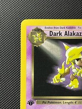 Pokemon Card - Dark Alakazam Team Rocket 18/82 1st Edition Rare LP