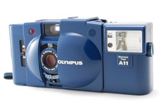 MINT Olympus XA2 Blue Point Shoot 35mm Film Camera A11 Flash From JAPAN