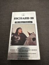 Richard III The Classic Collection VHS 1987 Laurence Olivier William Shakespeare