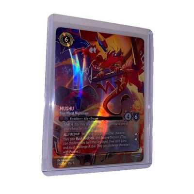 Mushu - Your Worst Nightmare (Enchanted) 218/204 Reign of Jafar, Lorcana TCG, NM