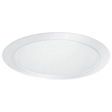 5" Stepped Baffle Trim, White Baffle/White Trim By Elite Lighting B530WWH