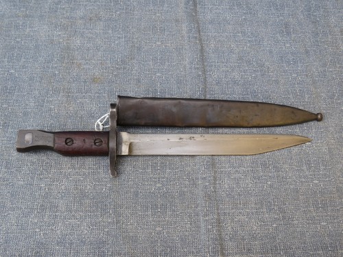 WWI ROSS RIFLE Co 1907 BAYONET 2nd PATTERN DATED 12/16 VERY GOOD CONDITION