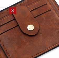 Stylish Sleek Attractive Convenient Secure PU Versatile Hidden Button Coin Purse