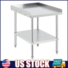 24x30 inch Stainless Steel Work Table ,2-Tier Commercial Kitchen Food Prep Table