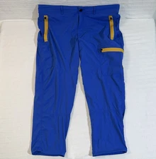 Outdoor Afro X Rei Co-Op Blue Hiking Pants Size 42 Trail Nature Packable Outdoor