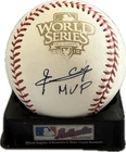 GIANTS EDGAR RENTERIA SIGNED 2010 WORLD SERIES BASEBALL (IMPERFECT)