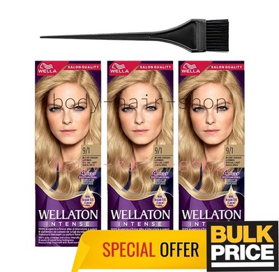 Wella Wellaton 9/1 Special Light Ash Blonde Professional Style Haarfarbe 3er ...
