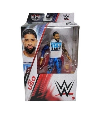 Figurine Mattel WWE Elite Collection – Jimmy Uso Séries 114, Lutte, Violet, 2024