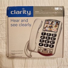 NEW IN BOX Clarity P300 Amplified Corded Phone with PicturePerfect Dialing