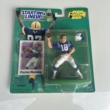 Peyton Manning 2000 2001 Starting Lineup Figure Blue Jersey Indy Colts-Sealed!