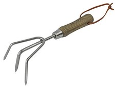 Image of Faithfull Prestige Stainless Steel Hand Cultivator Ash Handle