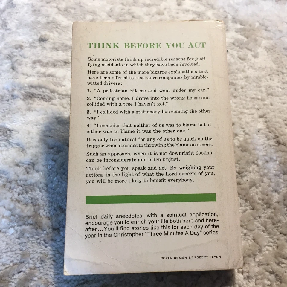 3 Minutes A Day James Keller Richard Armstrong Undated The Christophers Ministry - Image 2 of 4