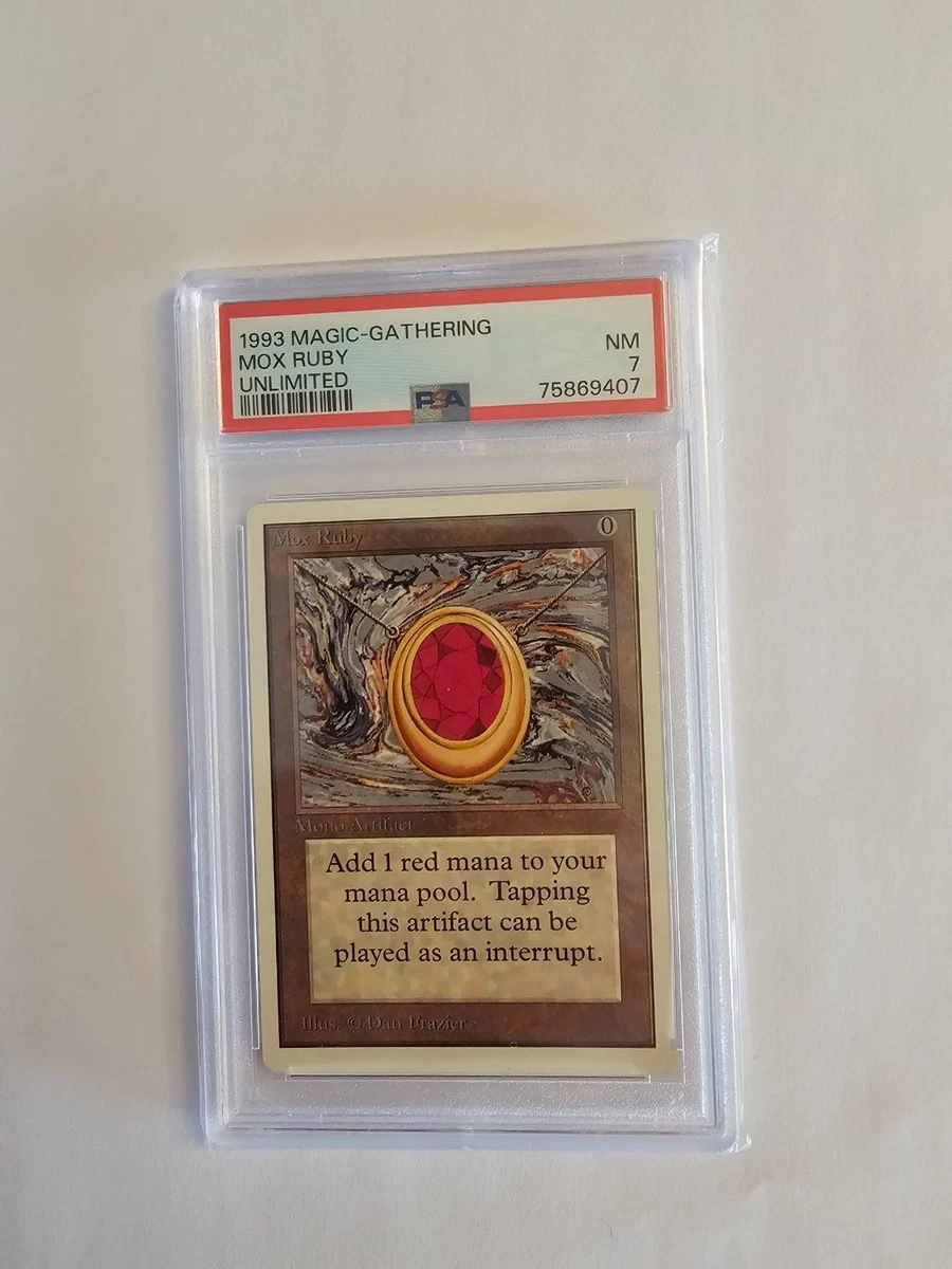 Mox Ruby – Unlimited (Power 9) | PSA 7 NM | Vintage MTG | eBay