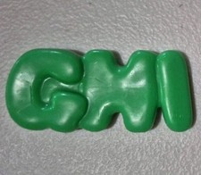 1987 Fisher Price Fun with Food Part-Alphabet Soup Noodle Dark Green GHI