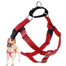 Red No Pull Dog Harness Adjustable Anti Pull Walking Vest Made in USA
