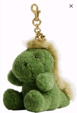 Coach GREEN REXY Plush Curly Shearling Bag Charm NWT