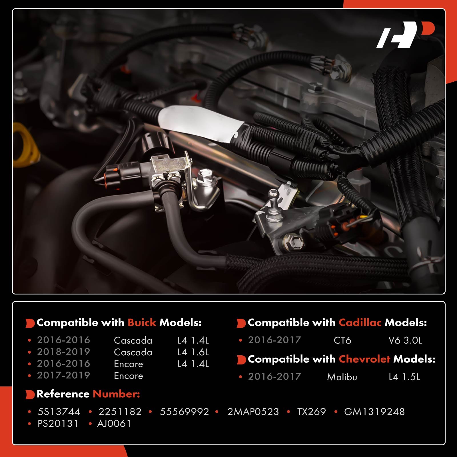 A-Premium Pressure MAP Sensor for Chevy Malibu Buick Cascada Encore Cadillac CT6