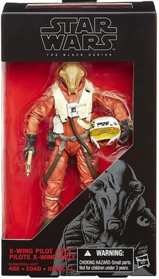 Hasbro Star Wars The Black Series 6'' Red Line #14 X-Wing Pilot Asty Neu/OVP