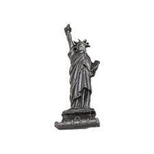 Broche Estatua de la Libertad Tono Peltre Firmado Weingeroff NYC Landmark De Colección Años 60