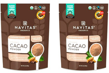 2 Packs Navitas Organics Organic Cacao Powder 32 oz Each, Total 4 lb, BB 12/2027