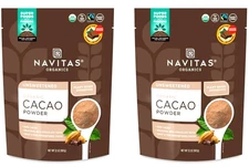 2 Packs Navitas Organics Organic Cacao Powder 32 oz Each, Total 4 lb, BB 09/2027