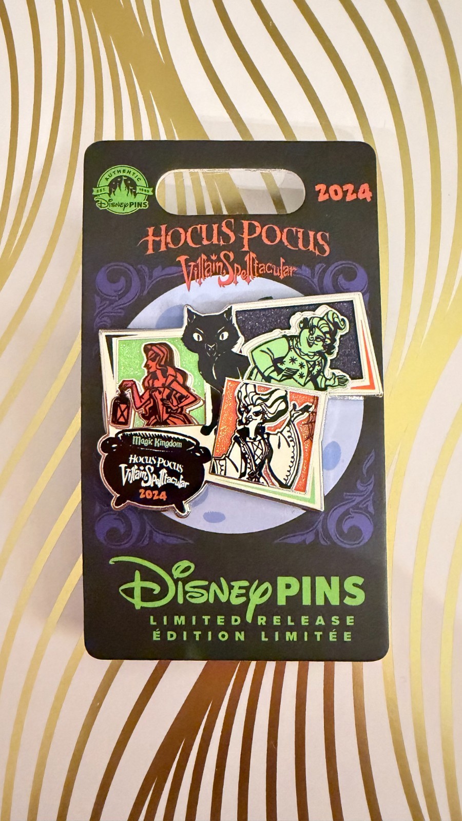 WDW 2024 Mickey’s Not-So-Scary Halloween Party Hocus Pocus Pin Limited Edition