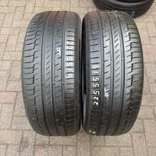 225 55 R 19 103V XL continental premiumcontact 6 2x tyres nearly new 2255519