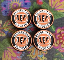 4 Piece CINCINNATI Football Team Silicone Focal Beads DIY Jewelry Pens+