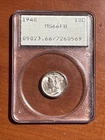 1940 Mercury Dime PCGS MS66FB OGH Rattler HOLDER