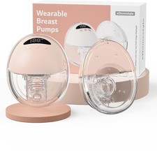 Hands Free Breast Pump, Wearable Breastfeeding Lightweight 2 Pack Pink