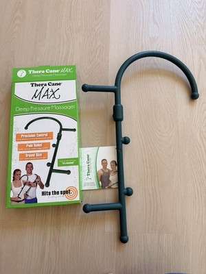 Thera Cane Max Deep Pressure Full Body Muscle Massager with DVD - Mint Condition