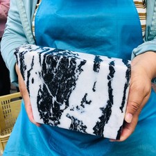 7.72LB Rare Natural Beautiful Zebra Stone Crystal Mineral Specimen