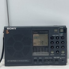 Sony ICF-SW7600 World Band Stereo Receiver AM Dual Conversion Tested Working