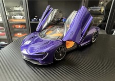 MCLAREN SPEEDTAIL LANTANA PURPLE W/SUITCASES 1/18 MODEL CAR BY AUTOART 76089