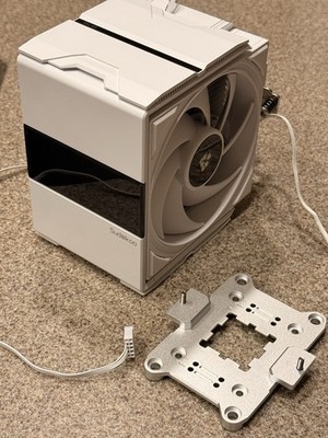 Sudokoo SK700 White Tower CPU Cooler 120mm PWM 4-Pin Blue LED LGA1700 AM5