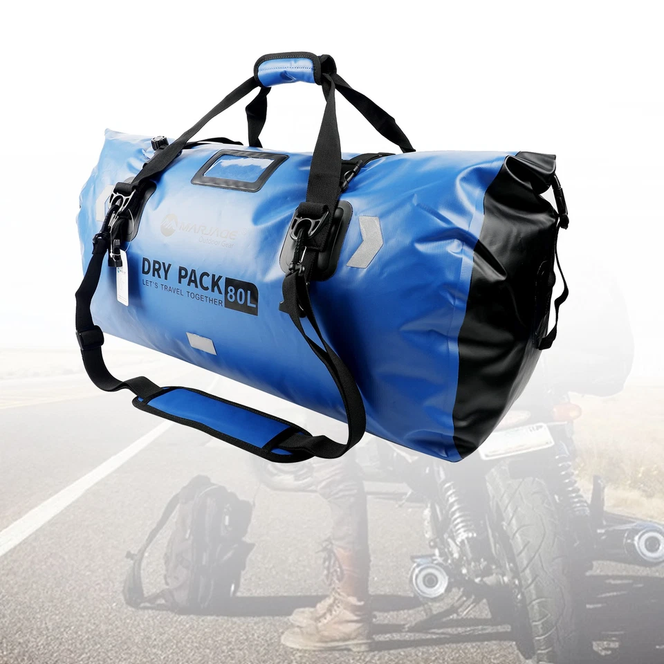 Side Tail Bag Saddlebag Color Matching Luggage 80L For Scooter Motorcycle E6 - Image 3 of 4