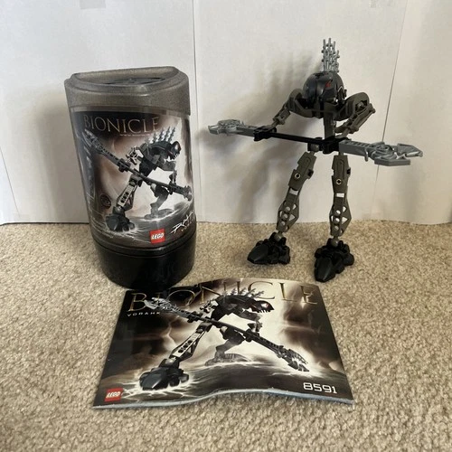 LEGO BIONICLE: Rahkshi Vorahk (8591) 100% Vintage Set With Cannister