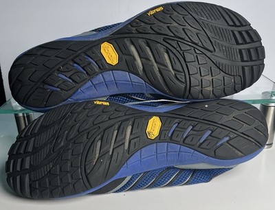 Merrell Trail Glove Olympia Shoes Mens 11 Blue Vibram Barefoot Running Merrell Trail Glove 10.5 Minimalist Running Shoes Blue Gray  main image 4