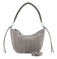 Fredsbruder Weave Harmony Round Midi Hobo Bag Schultertasche Cool Grey Neu