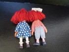 CUTE Vintage 1980s Raggedy Ann & Andy dolls small 4 inch Bobbs-Merrill — photo 5