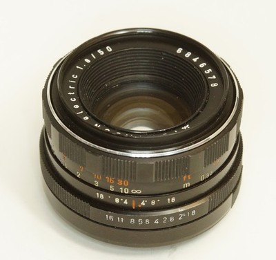 Made in Germany PENTACON electric 1.8/50 M42 275B-578 Early Model Black