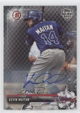 2017 Topps Holiday Bowman Auto 98/99 Kevin Maitan #TH-KM Auto pr9