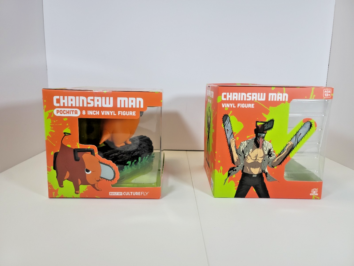 Lot of 2 Chainsaw Man Pochita 8” & Denji 6