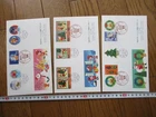 Japan Stamp First Day Cover Greetings Winter 3 Covers Large format 2011