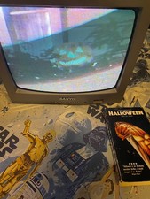 Sanyo DS13204 13 Retro Gaming CRT TV Front AV Inputs w/ Remote Tested Works